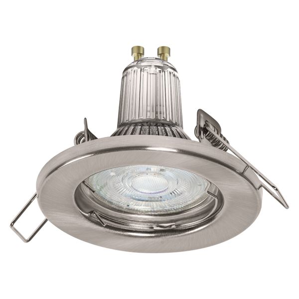 LED SPOT SET RECESS GU10 3x2.6W GU10 Brushed Nickel image 5