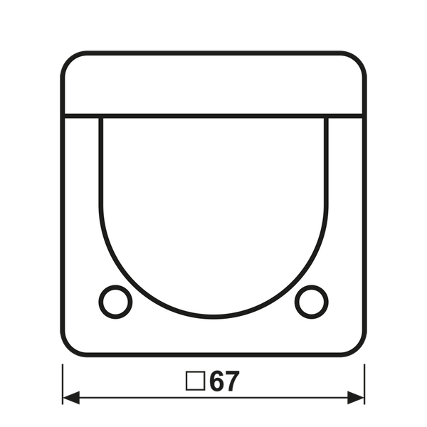 Centre plate with knob room thermostat CD1749BFBR image 10