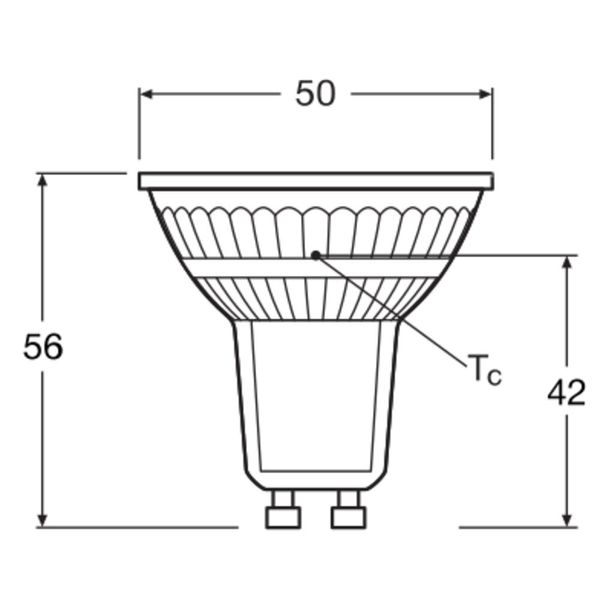 LED PAR16 P 4.3W 830 GU10 image 6