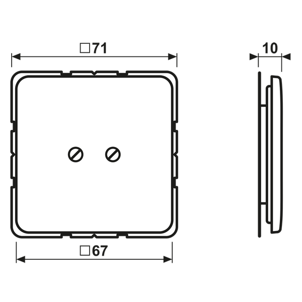 Blank Plate,White Alp CD561BWW image 4