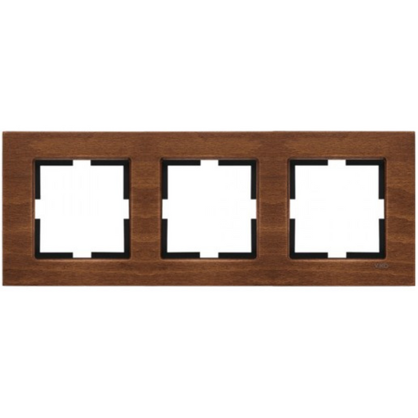 Novella Accessory Wooden - Walnut Tree Three Gang Frame image 1