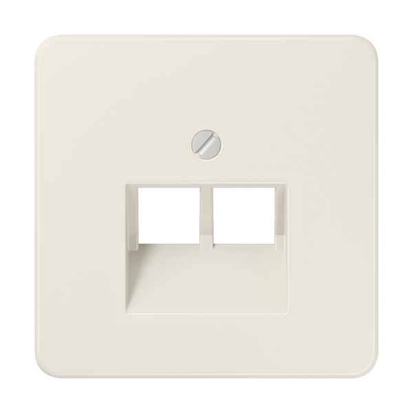 Centre plate for 2-gang modular jack 569-2UA image 2