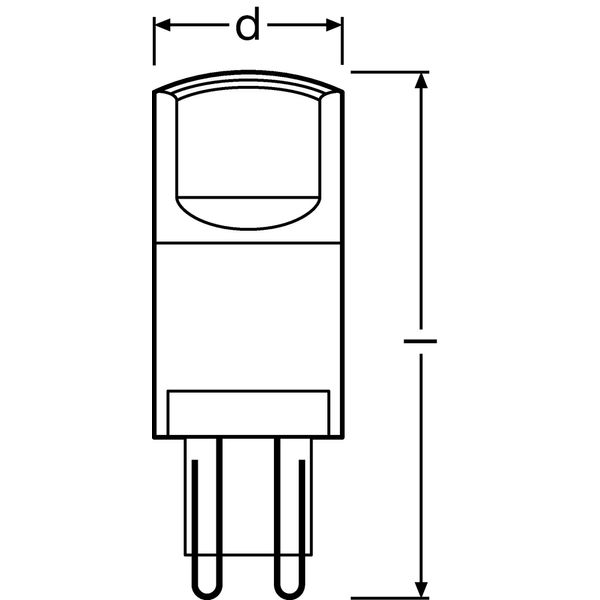 PARATHOM® LED PIN G9 40 3.8 W/4000K G9 image 3