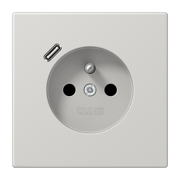 Socket fren/belg with USB type C LS1520F-18CLG image 1