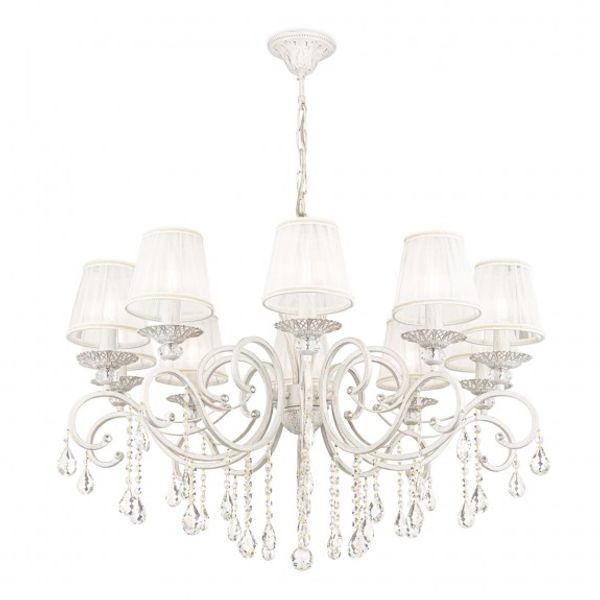 Elegant Grace Chandelier White with Gold image 1