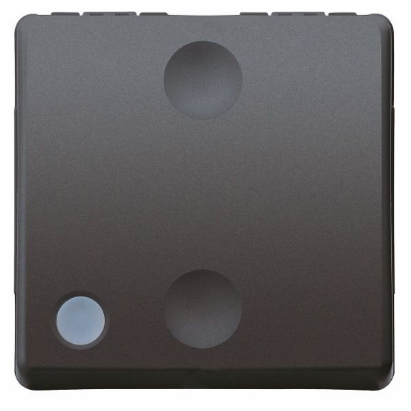 REVERSING SWITCH 1P 250V ac - 16AX ILLUMINABLE - 2 MODULES - SYSTEM BLACK image 2