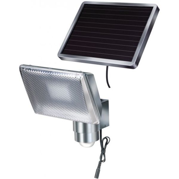 Solar LED Light SOL 80 ALU IP44 with PIR sensor 8xLED 0,5W 350lm Cable length 4,75m Colour ALU image 1