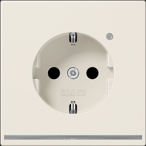 Schuko socket with LED pilot light LS1520-OLNW image 3