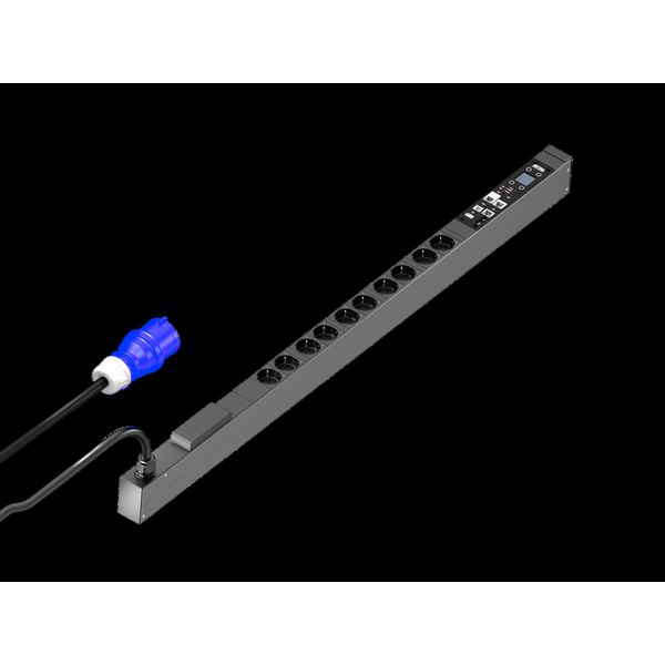 PDU switched, 16A/230V, 1~, CEE7/3: 10 x earthing-pin image 1