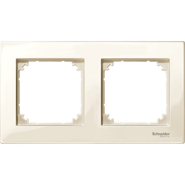 M-Plan frame, 2-gang, white, glossy image 4