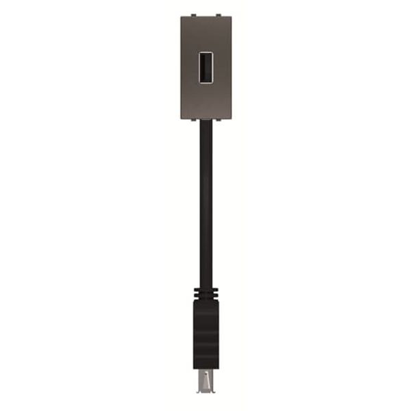 N2155.91 AN USB female-female connection unit with cable - 1M - Anthracite image 1