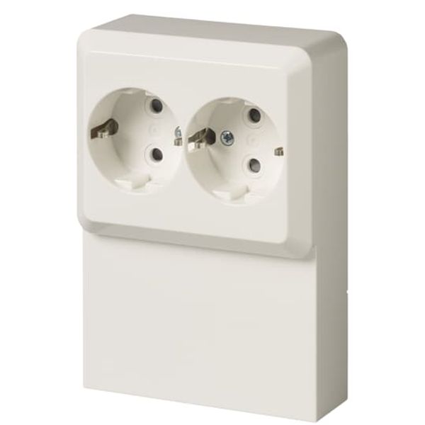 402EL Socket outlet Protective contact (SCHUKO) White image 1