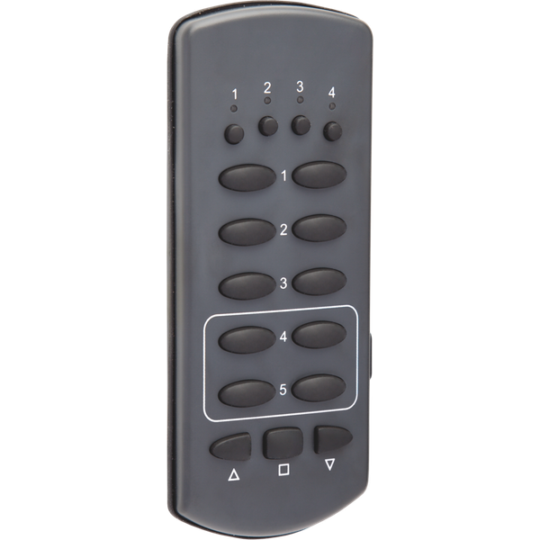 Remote control with 4 channels and 13 control keys image 2