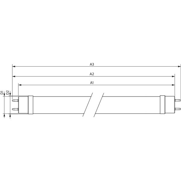 MAS LEDtube VLE 1500mm UO 23W 865 T8 image 2