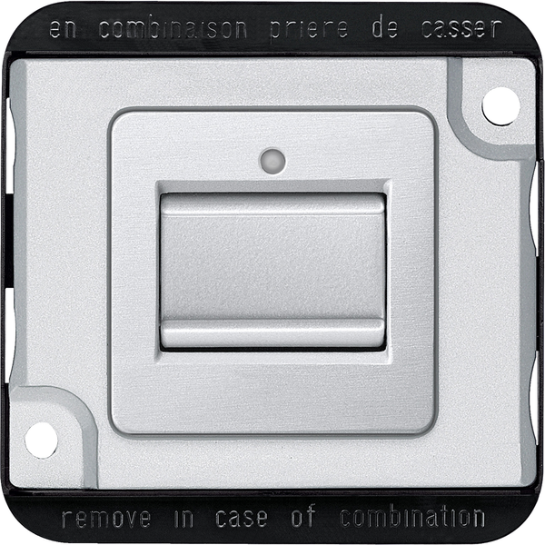 Rocker switch insert, two-way, aluminium, Anti-vandalism image 3