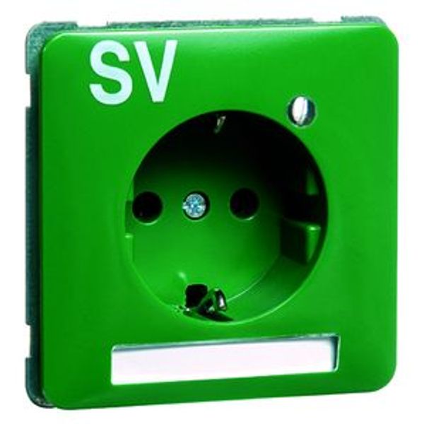 STANDARD wcd 1-voudig, met ra, insteekgroen met opdruk SV, LED image 1