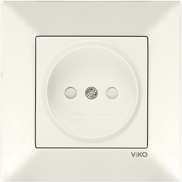 Meridian Beige Socket Child Protection image 1