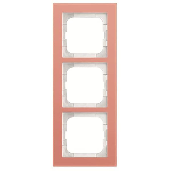 1723-227 Cover Frame Busch-axcent® glass coral image 1