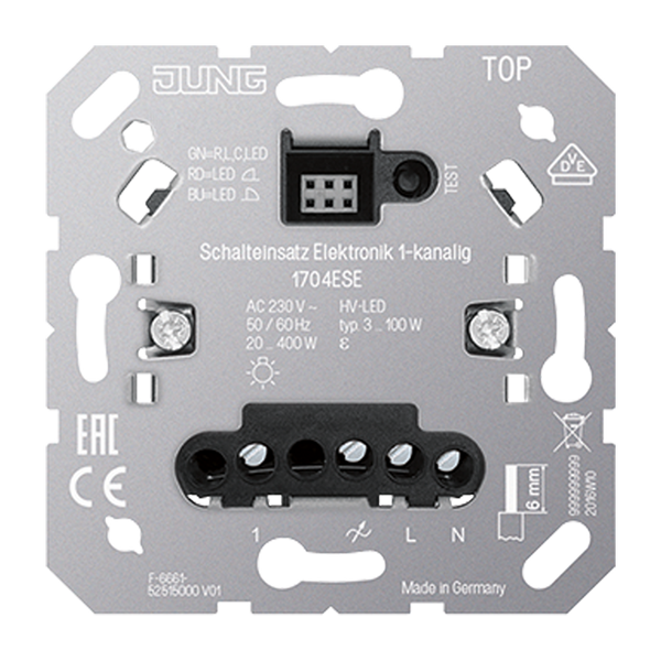 Electronic switch insert 1-channel 1704ESE image 3