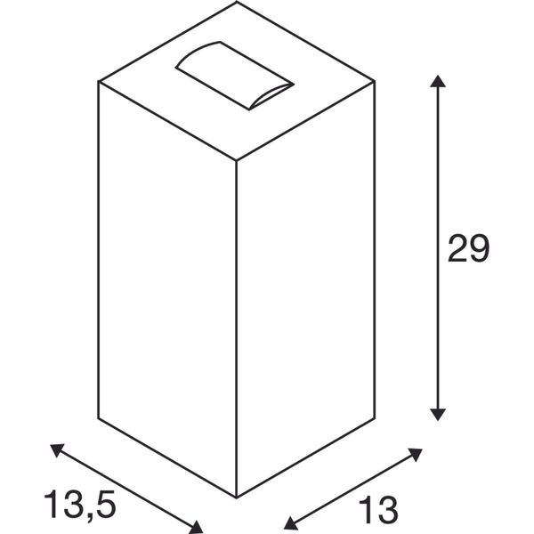 BIG THEO WALL, anthracite, Flood up/Beam down, double-headed image 4