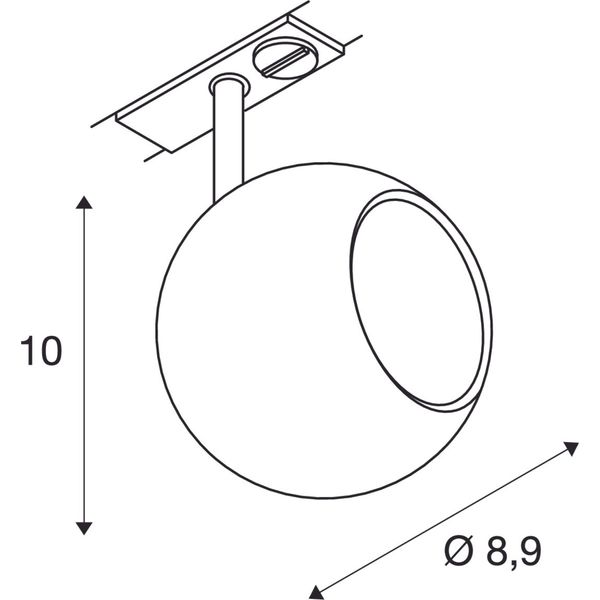 LIGHT EYE Spot GU10, max. 50W, incl. 1P.-Adapter, copper image 2