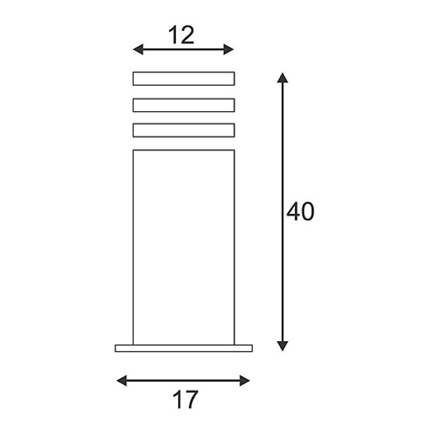 RUSTY SQUARE 40 outdoor lamp, E27 max.11W, IP55, rusted iron image 4