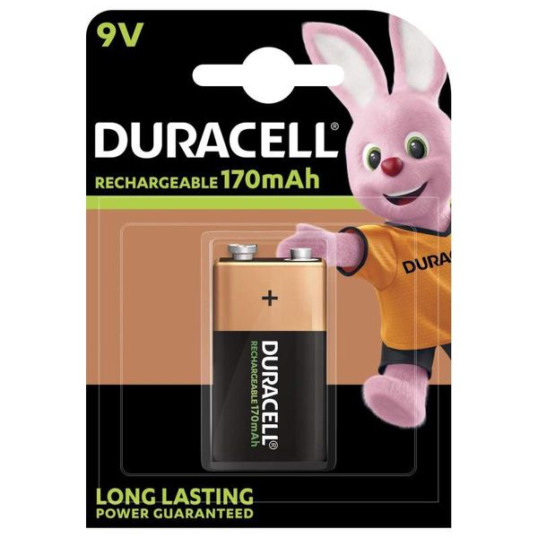 DURACELL HR22 9V 170mAh BL1 image 1