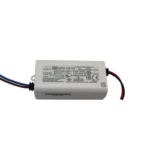 APV-16-12 Led driver, 15W, 12V, 1.25A CV, MEAN WELL image 1