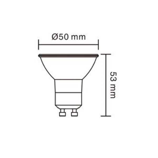 Classic Haled D GU10 200-240V 6W 3000K 500Lm Ra90 Dim image 2