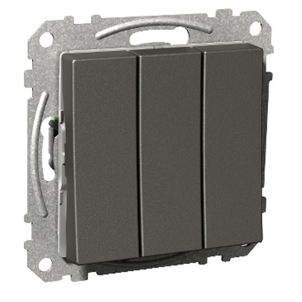 Exxact rocker switch three-circuits screwless anthracite image 4