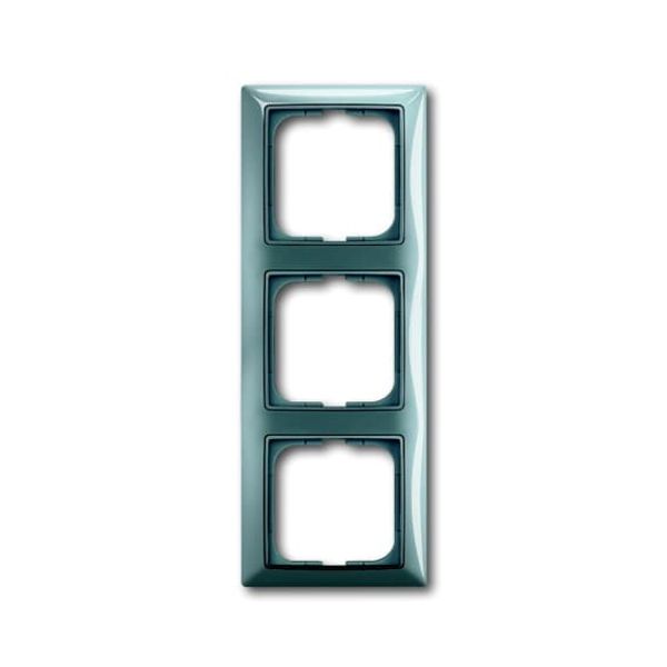 2513-98-507 Cover Frame 3gang(s) bistro-blue - Basic55 image 1