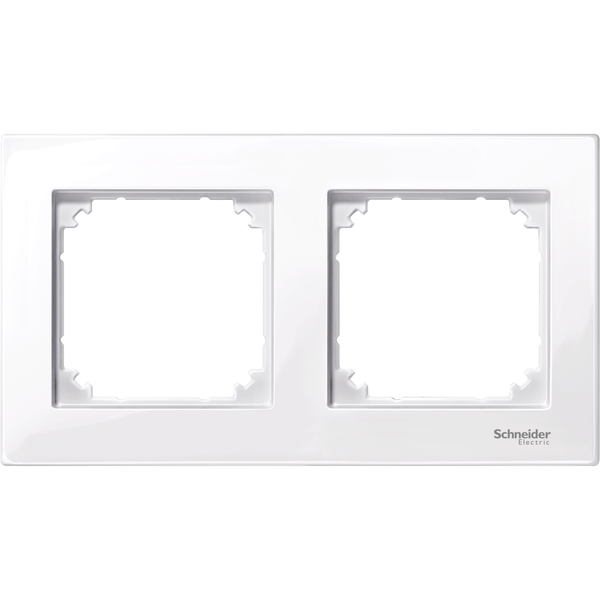 M-Plan frame, 2-gang, active white, glossy image 4