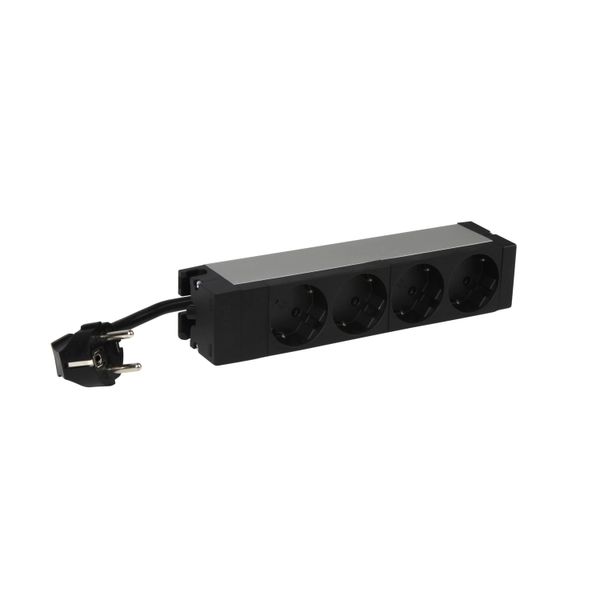 PDU 10 inches 1U 4 x 2P+E german standard image 1