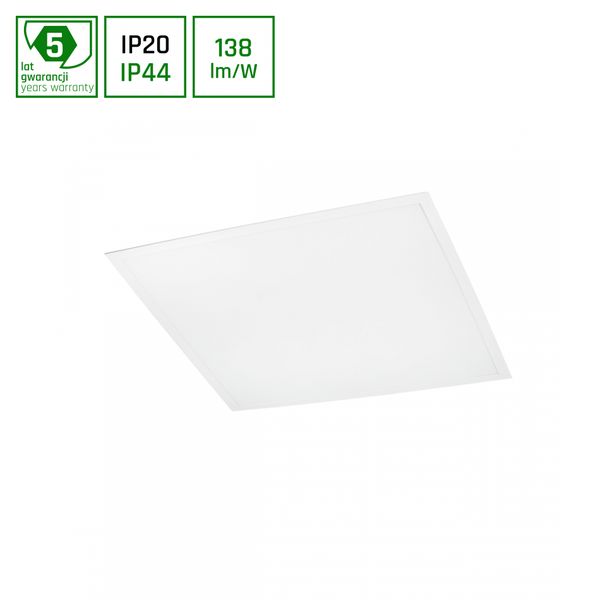 ALGINE PANEL BACKLIGHT 40W CW 230V  120deg IP44 600x600x26 WHITE 5Y WARRANTY RECCESED DIM 1-10V image 1