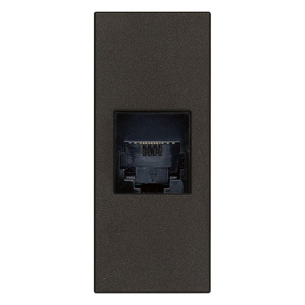 RJ11 phone jack  6/4 black image 1