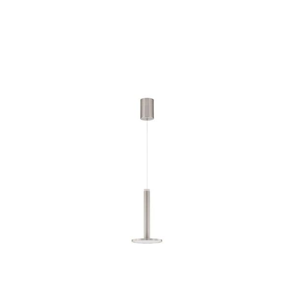 Satin Nickel Metal   LED 10 Watt 230 Volt   517Lm 3000K IP20   D: 15 H: 160 cm Adjustable height image 1