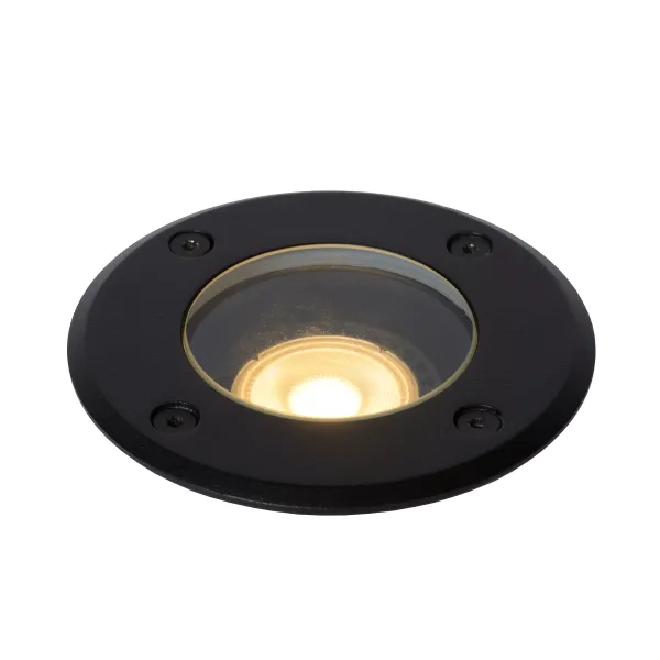 Lucide BILTIN - Deck light Outdoor - Ø 10,8 cm - 1xGU10 - IP67 - Black image 1