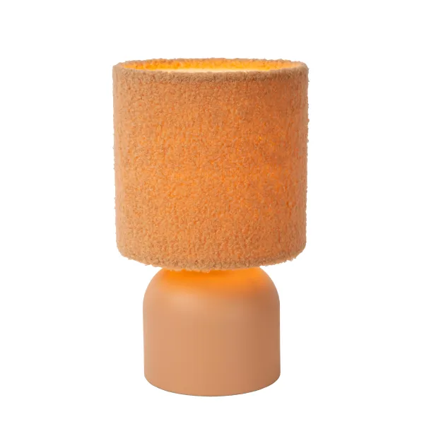 WOOLLY Table lamp-Ocher .-Ø16-1xE14-40W-Cotton image 1