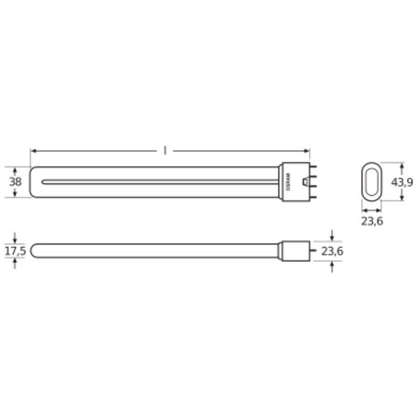 DULUX L 24W/840 2G11 FS1           OSRAM image 12