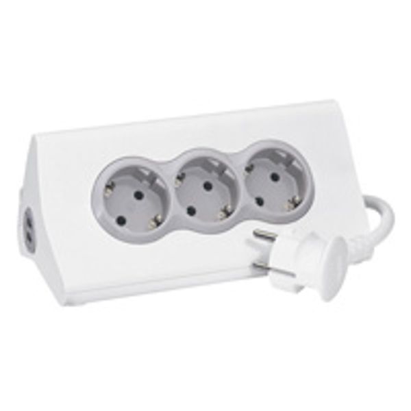 MOES TAB SUPPORT SCHUKO 3X2P+E 1 SWITCH 2XUSB A 1,5M PVC CORD WHITE image 27