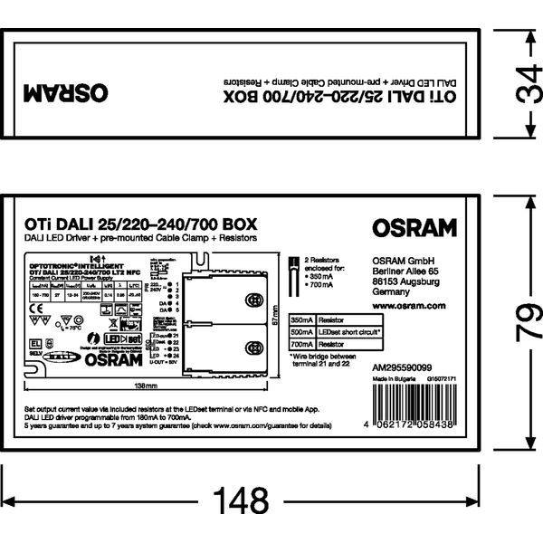 OPTOTRONIC® Intelligent – DALI Box 25/220…240/700 Box image 2