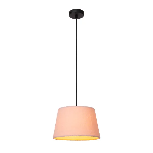 WOOLLY Pendant light-Pink-Ø28-1xE27-60W-Cotton image 1