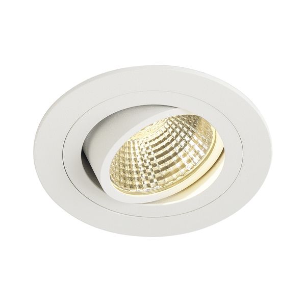 NEW TRIA LED DL ROUND Set 9,1W 3000K, 525lm, 38ø, alu, white image 1