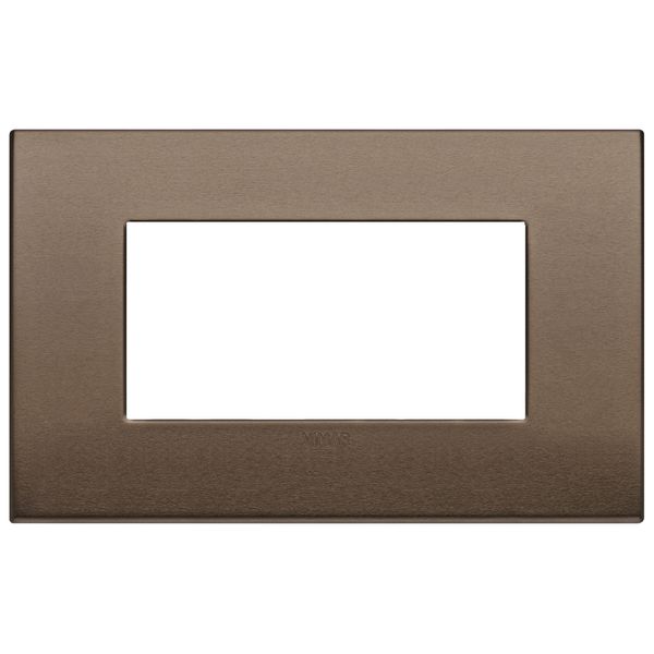 Classic plate 4M aluminium dark bronze image 1