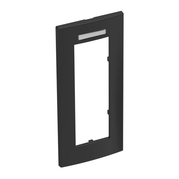 Cover frame AR45-BSF3, for accessory mounting box 71GD9-2, triple, with labelling panel for vertical device installation image 1