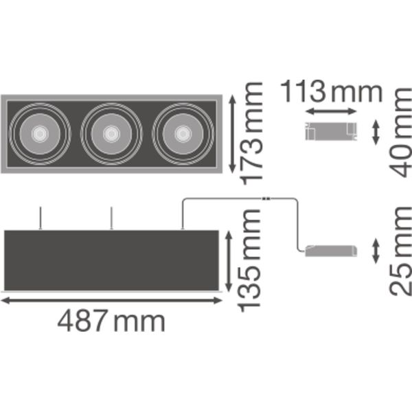 SPOT MULTI 3x30W 4000K FL WT/BK image 17