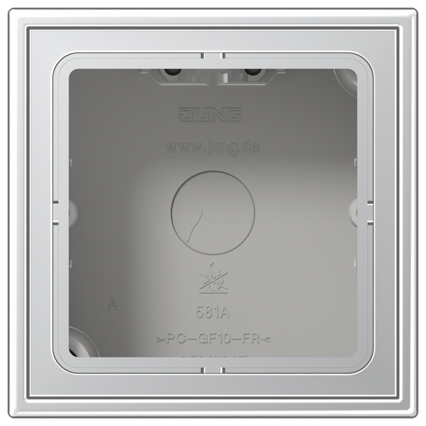 Surface mounted enclosure Surface box-1, alu image 1