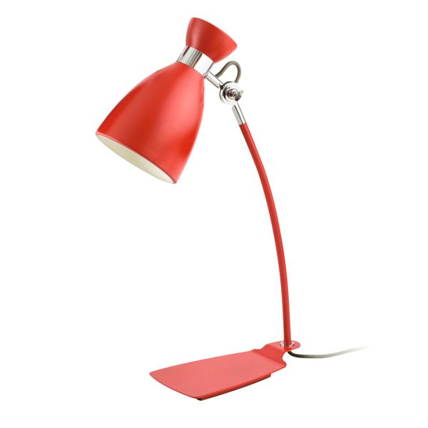 RETRO RED TABLE LAMP1 X E14 MAX 20W image 1