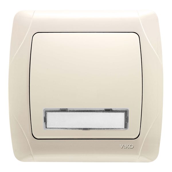 Carmen Beige Illuminated Labeled Buzzer Switch image 1