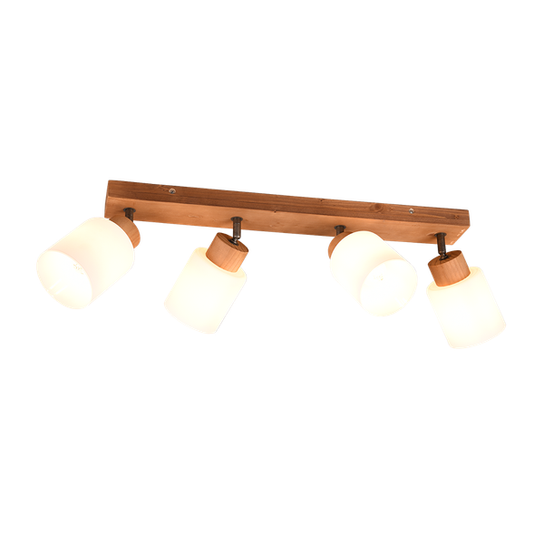 Assam spotlight 4-pc E14 wood/white image 1